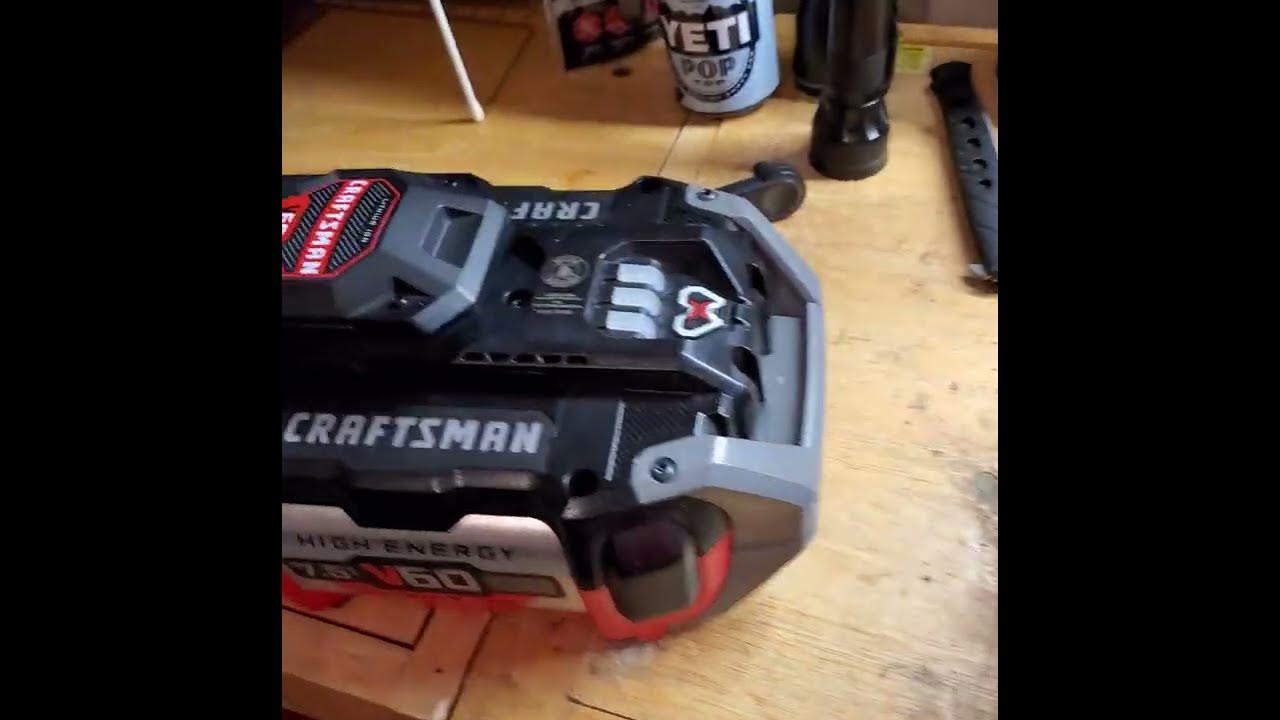 Craftsman V60 lithium ion battery not charging YouTube