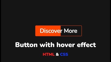 Кнопка с hover effect используя HTML & CSS || Button with hover effect using HTML & CSS