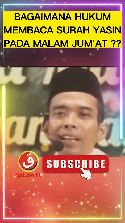 HUKUM MEMBACA SURAH YASIN PADA MALAM JUMAT #shorts #uas