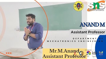 Case Study Video | M.Anand, AP/MCT | Characteristics of Motor   | Mechatronics | SNSCT