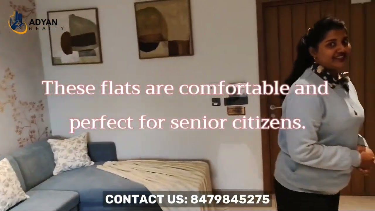 Modern Riverside Luxury Flats | 2 & 3 BHK | 55+ Seniors & Available for Everyone | Adyan Realty