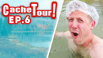 GEOCACHING IN FRIGID WATER! (Cache Tour Episode 6)
