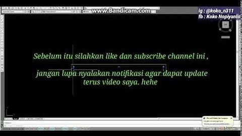 Membuat dynamic block dengan parimeter linear dan action stretch - Tutorial Autocad