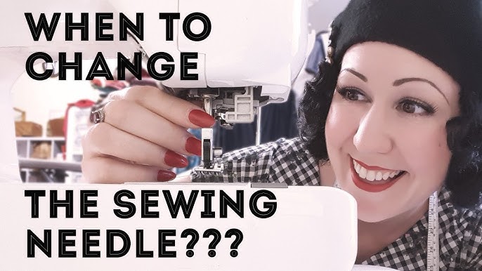 How to Change Your Sewing Machine Needle and Why. (What is a Needle Scarf)  