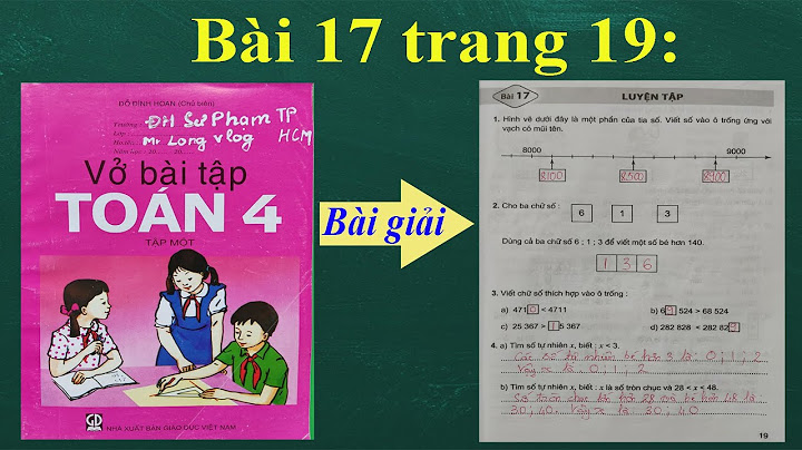 Vở bài tập toán lớp 4 tập 1 trang 19 năm 2024