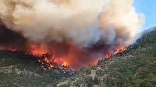 Wildfire in Siskiyou County (USA, California, September 3, 2022).