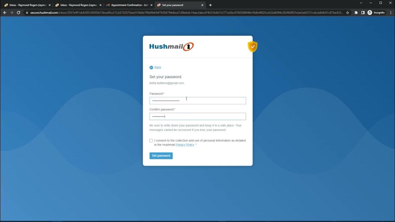 How to send a secure email with Hushmail Tutorial YouTube