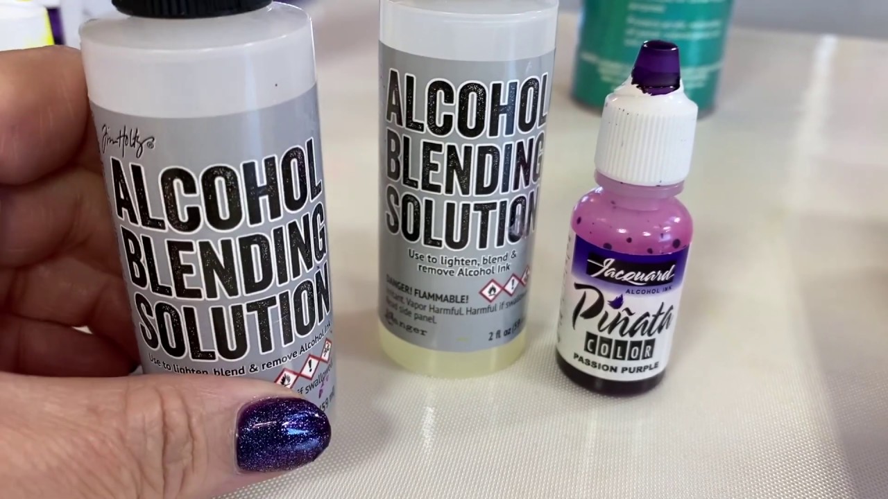 Does Alcohol Ink Blending Solution Reactivate with UV Archival