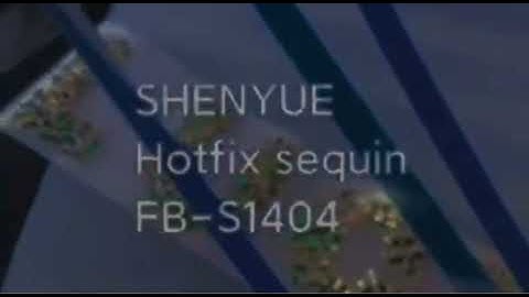 SHENYUE  HOTFIX SEQUIN MATERIAL
