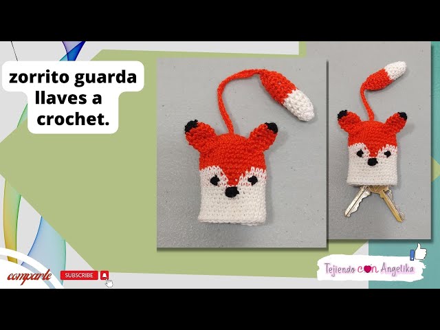 Learn to weave this little fox keeps keys. #crochet #knitting #easy  #fashion #creative #pretty 