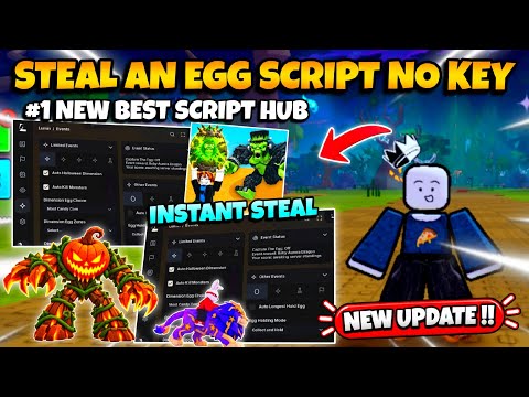 New Steal An Egg SCRIPT No Key - Instant Steal, Halloween Event, Anti Hit, Fishing & More! 🔥