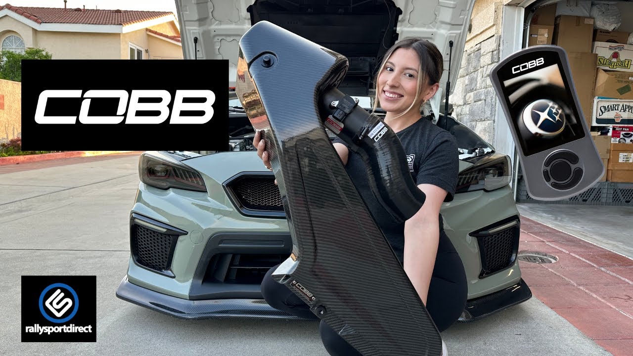 Установка карбонового впуска STI WRX COBB Redline + порта доступа COBB Stage 1+