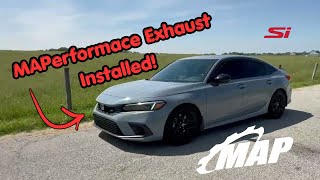 Installing the MAPerformance Exhaust on my 11th gen Si!! (Race AND Street Review!)