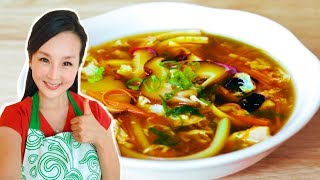 酸辣湯的家常做法 ~超級好喝!【美食天堂】家常料理食譜 一學就會