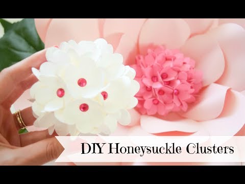 DIY Honeysuckle Flower Template- Giant Flower Center