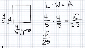 How to find area of a square with fractions