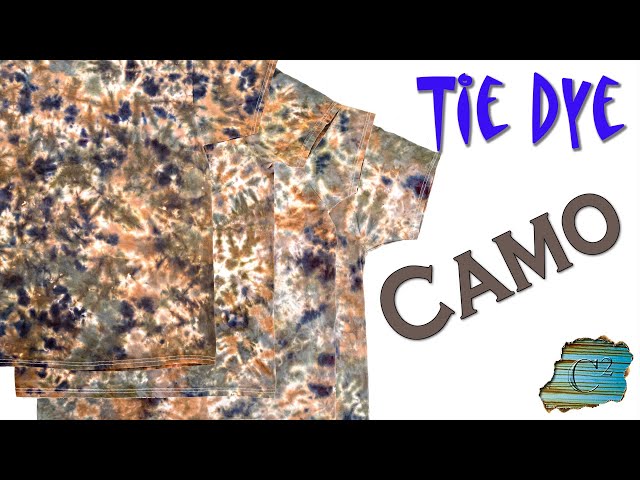 Tie Dye Designs: Bleach Camouflage Shirt 