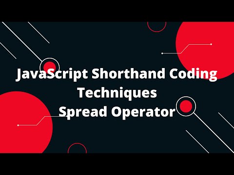 JavaScript Shorthand Coding Techniques Spread Operator #6