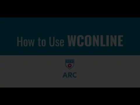 How to Use WCONLINE