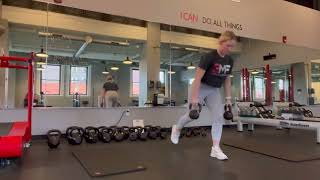 Reverse Lunge with Upright Row