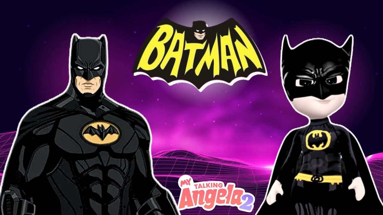 Batman Makeover on Talking Angela 2 – The Dark Knight Cat!