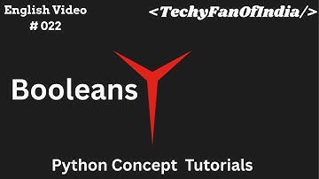 Python Programming Language(English) #022  |Python Boolean| From Zero to Hero| 2025