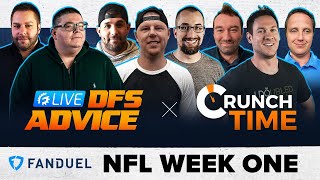 FANDUEL & DRAFTKINGS LIVE NFL DFS PICKS & STRATEGY: WEEK 1