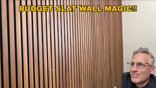 Cheap Acoustic Slat Wall Panels Installation – Easy DIY Wood Wall Upgrade on a Budget!