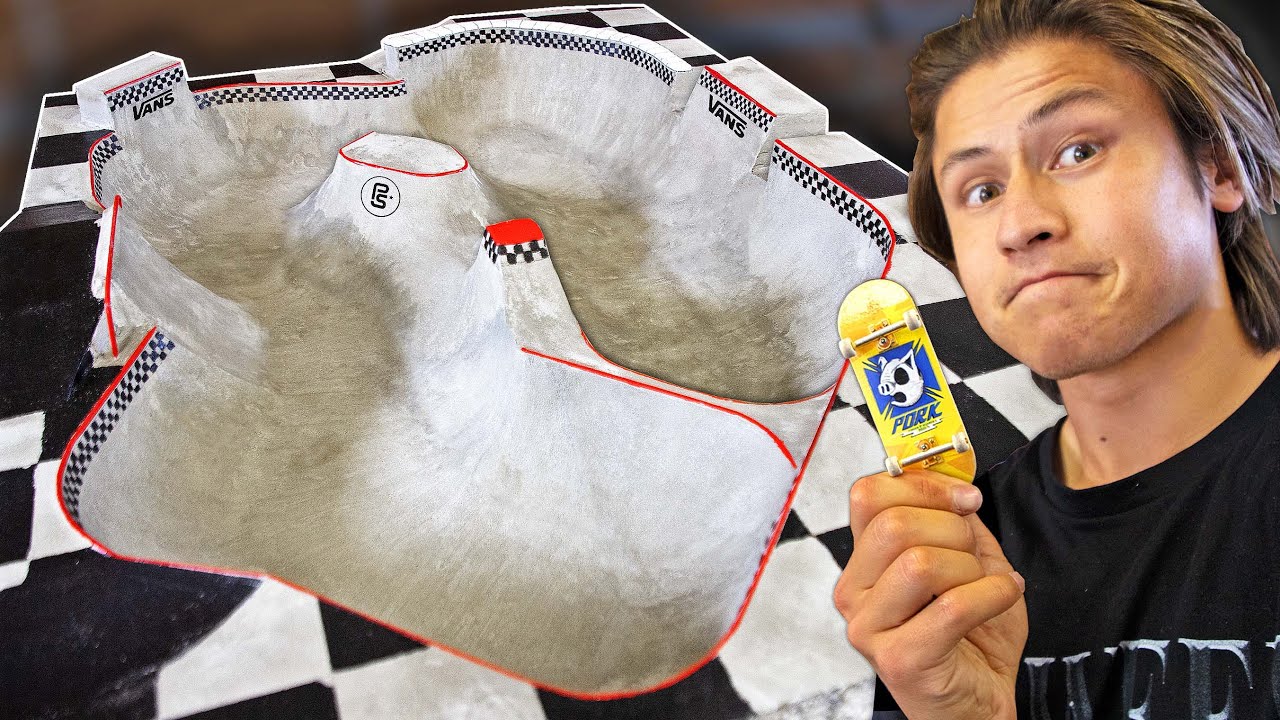 D.I.Y CONCRETE VANS FINGERBOARD BOWL! (Part 2) YouTube