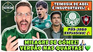 AO VIVO: SUFOCO ASSUSTADOR! 🔥GÓMEZ SALVA ABEL! 🙏🏻  PÓS-JOGO PALMEIRAS X CERRO PORTEÑO! 💚