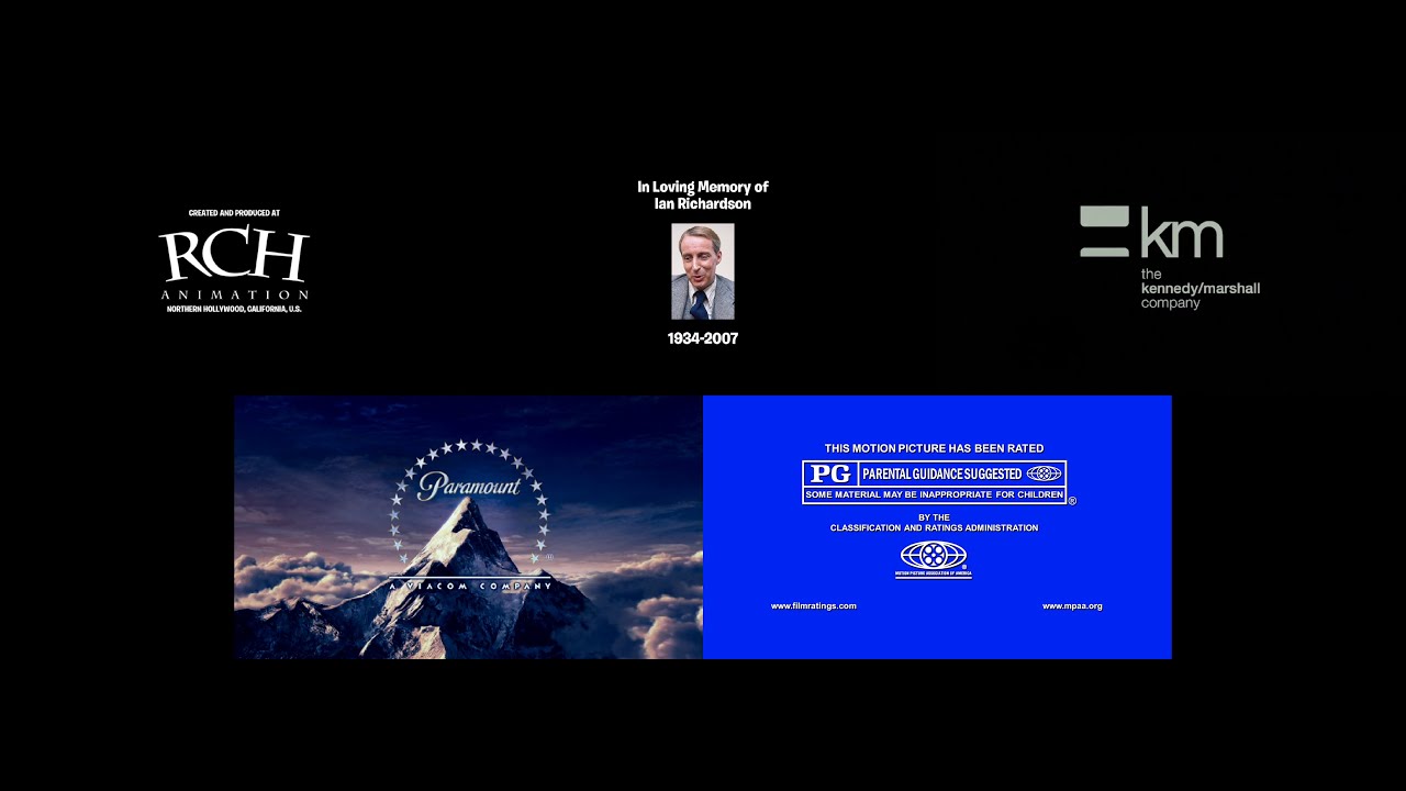 RCH (incredit)/Ian Richardson Memorial/TK/MC/PPD/MPAA rating bumper