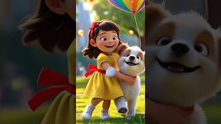 baby girl and puppy 🐶 amazing story #shorts #cartoon
