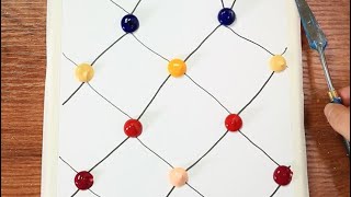 Iron Cage Landscape Acrylic Painting on Canvas Step by Step #393｜Satisfying ASMR #StayHome #WithMe