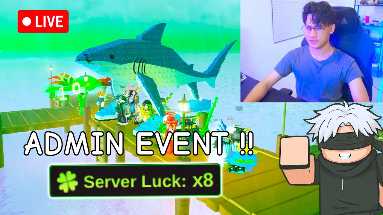 🔴2 JAM 5000% + 8x LUCK SERVER !! ADMIN EVENT Fish it !!
