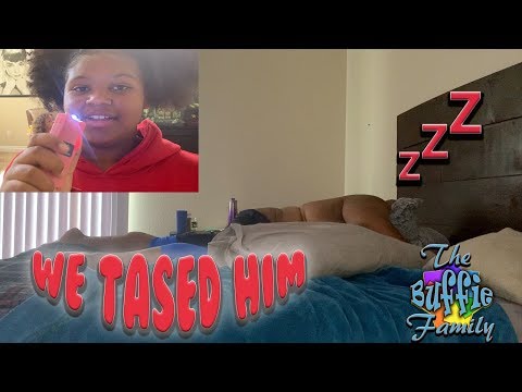 we-tased-dad-while-he-was-sleeping-|-prank