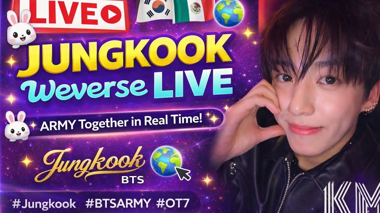 🟥🔴🟨🟩⬛️🟪 🎮🐇🐰🔥⭐  JUNGKOOK Live on Weverse | ARMY Together in Real Time 🌍 | KDLTS ✨🐳🎤 💕 🩷💜🩵🎶@BTS