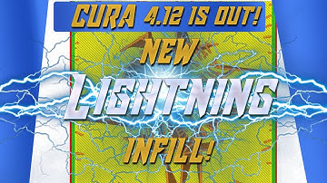 Cura 4.12 BETA out NOW! NEW lightning INFILL PATTERN