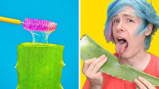 Trying AWESOME HACKS TO SOLVE ALL YOUR PROBLEMS New Girly Hacks by 123 GO!