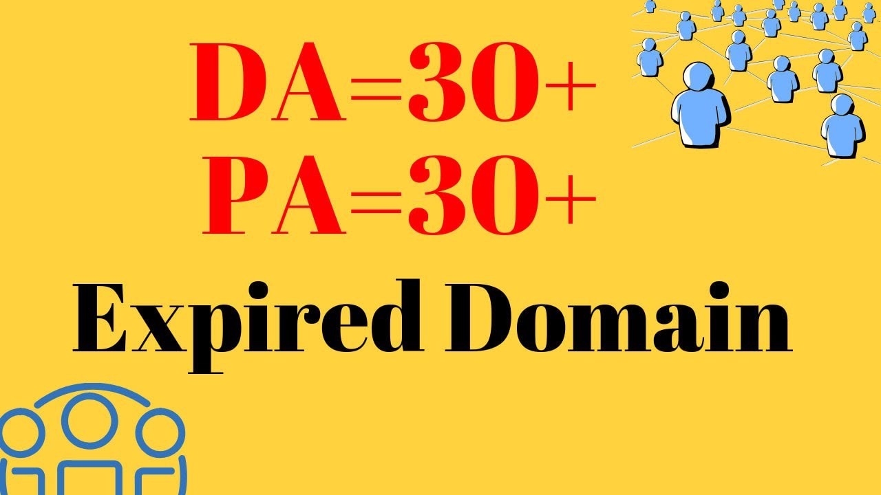 Buy A Expired Domain With 30+ DA/PA