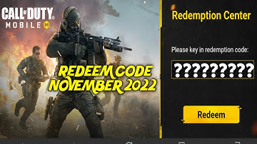 NEW* REDEEM CODE NOVEMBER 2022 CODM SEASON 10 COD MOBILE S10 CALL OF DUTY MOBILE GARENA