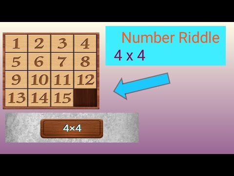 Number Riddle 4 x 4 ! Number Riddle Solve ! Number Riddle Game - YouTube