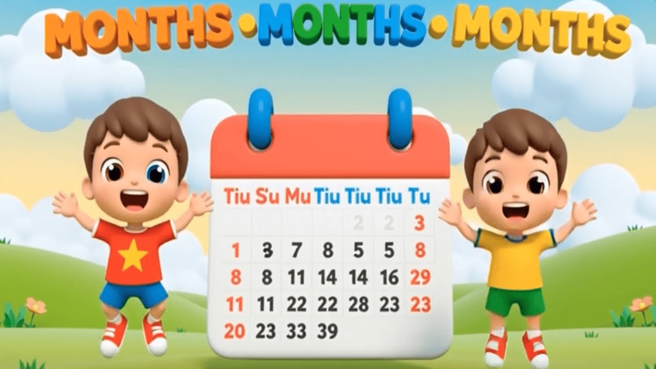 Months of the Year for Kids 📅 | Learn 12 Months Easy Way|Kids Education ...