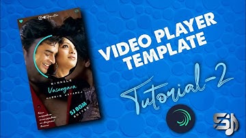 fake video player template editing #tutorial 2 Tamil | SJ TECH EDITZZ