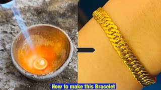 How the gold bracelet is made | gold bracelet making | imagine to make yourself