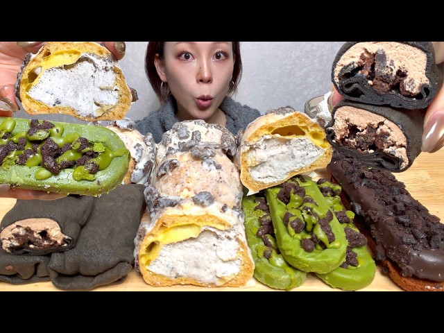 【ブラックサンダースイーツ🍫🍪】ASMR 日本語字幕