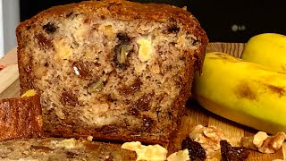 MOIST BANANA BREAD RECIPE|| Banana Bread with raisins, walnuts, and pineapple|| Homemade Bread MOIST BANANA BREAD RECIPE|| Banana Bread with raisins, walnuts, and pineapple|| Homemade Bread