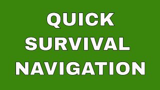 Sun compass - Shadow Stick Method - Directions when you're lost