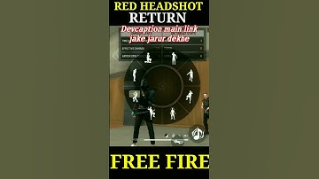 Red Headshot Return😱-para_SAMSUNG,A3,A5,A6,A7,J2,J5,A7,S5,S6,S7,S9,A10,A20,A30,A50,A70#shorts