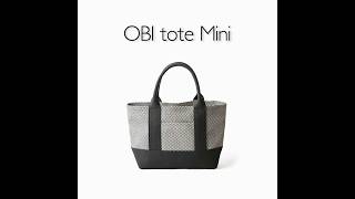 sasicco OBIトートミニ 黒 | オビトートミニ | 三河木綿 刺子織