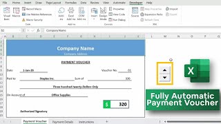 How to Create an Automatic Payment Voucher in Excel l Learn Accounting Pro Studio 